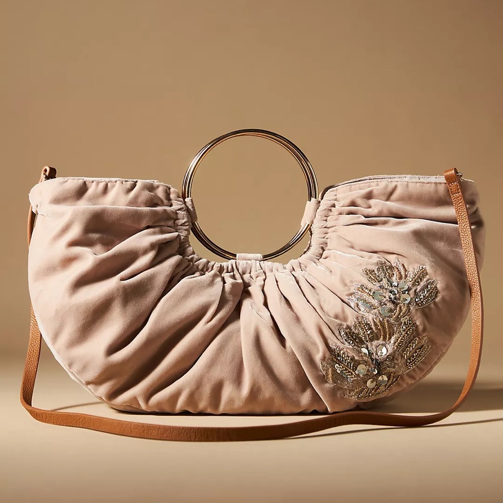 New Anthropologie Embellished Floral Satchel!!🔥🔥🔥 - Picture 2 of 14
